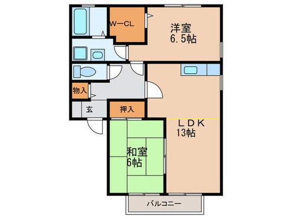 セジュール幸ⅢＢの物件間取画像